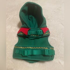 Head Green and Red Dog Vest